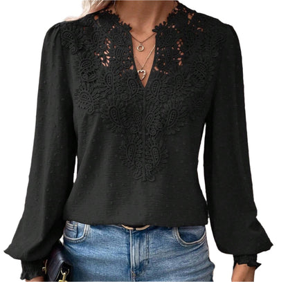 Lace Long Sleeve Top