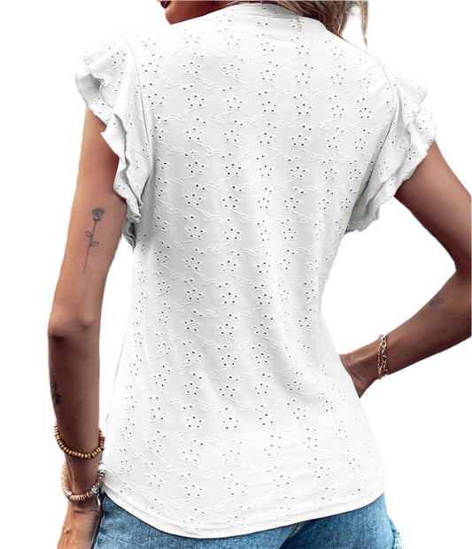 Crocheted Flying Sleeves Top
