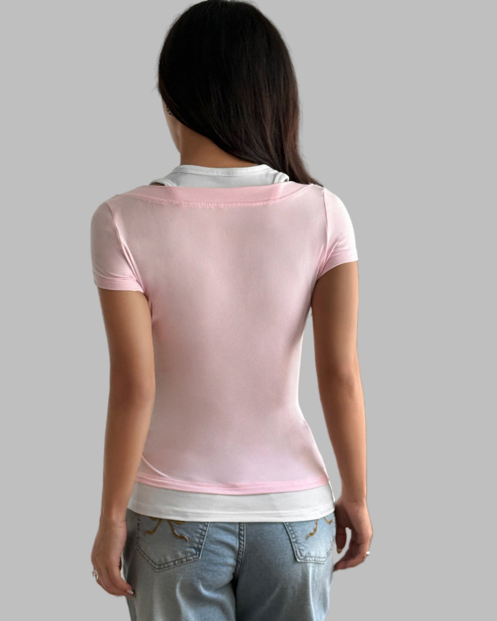 Two Piece Short Sleeved Top