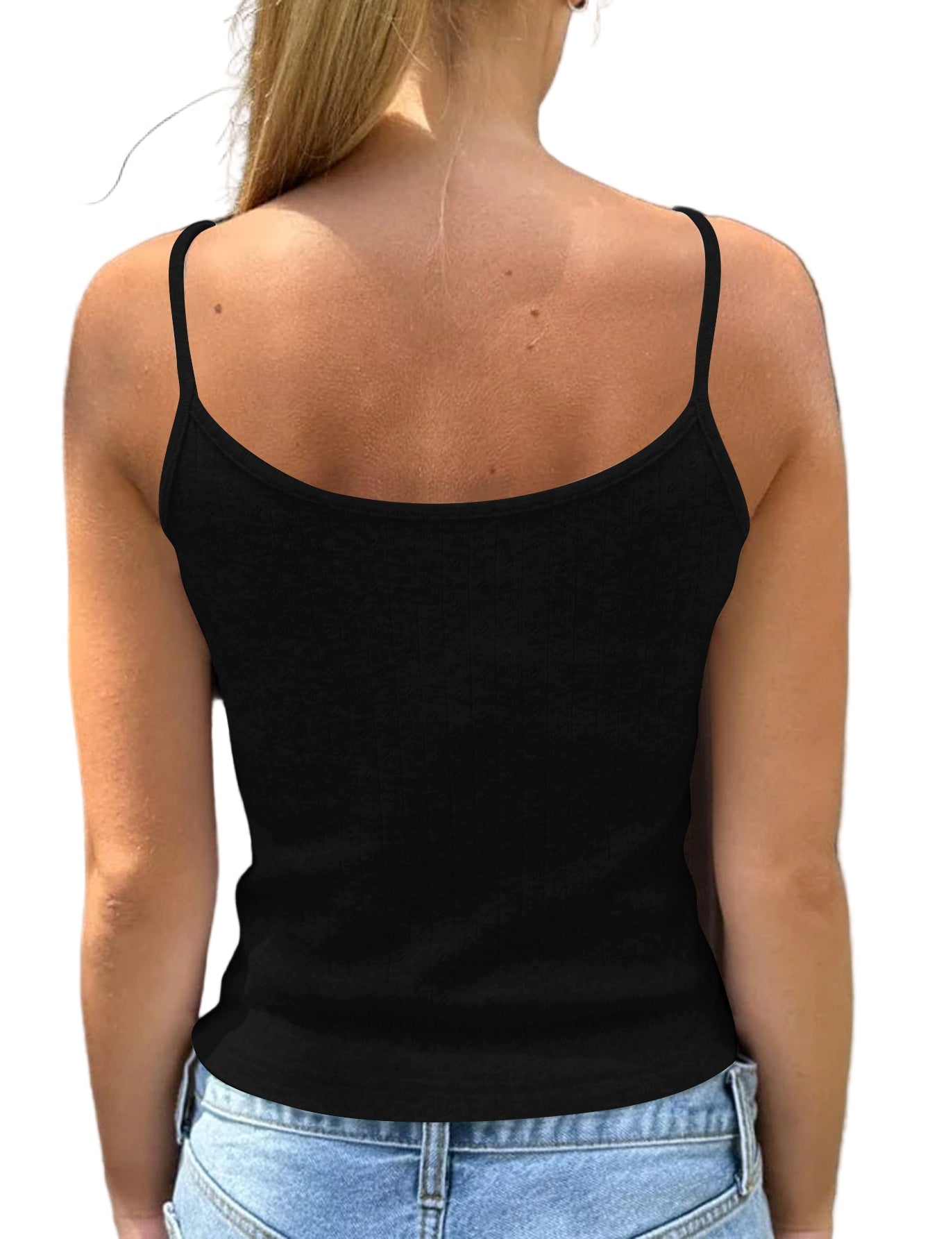 Sexy Slim Fit Bow Knitted Sling Top