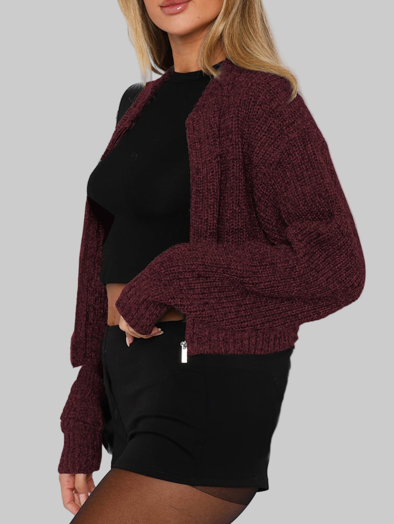 Long Sleeve Woolen Sweater
