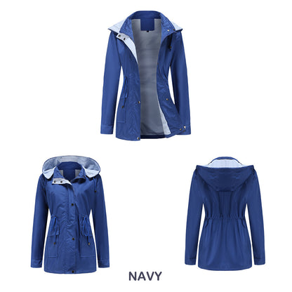 Windbreaker Striped Inner Coat