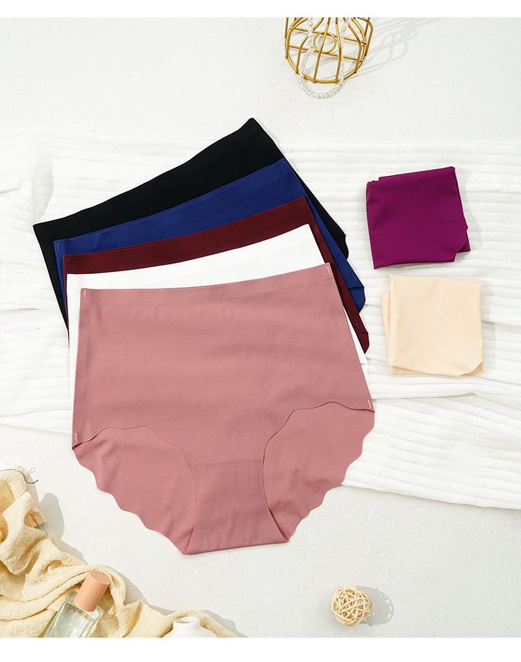 Wave Edge Ice Silk High Waisted Panties
