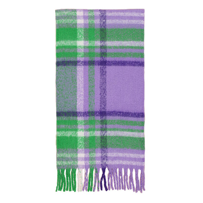 Plaid Tassel Scarf