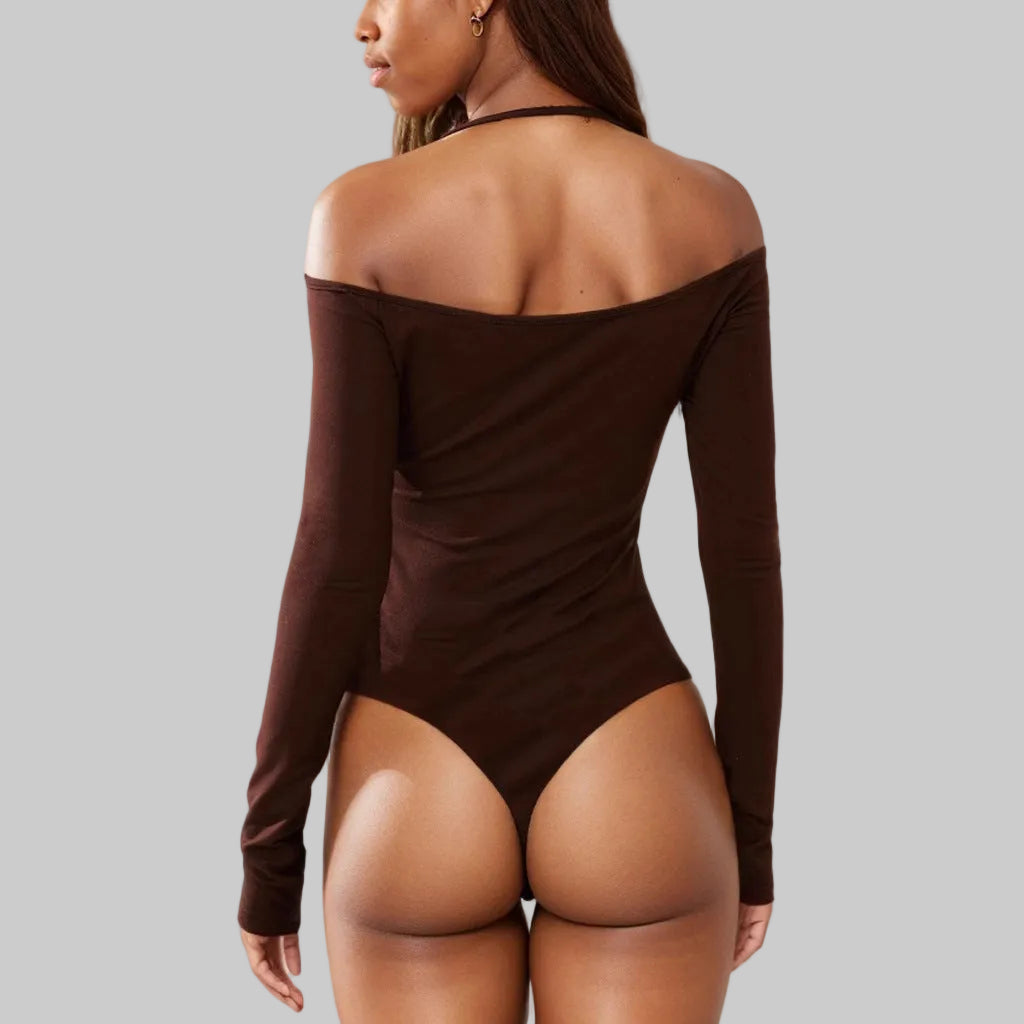 Halter Off the Shoulder Bodysuit