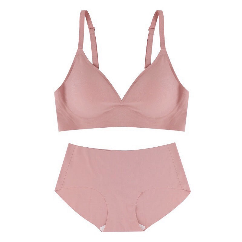 Sexy Push-up Soft Support Seamless Bra Set