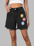 Black Flower Print