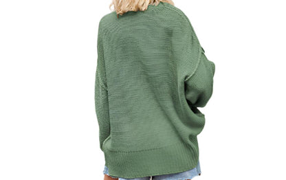 V-neck Knitwear Sexy Pullover Sweater