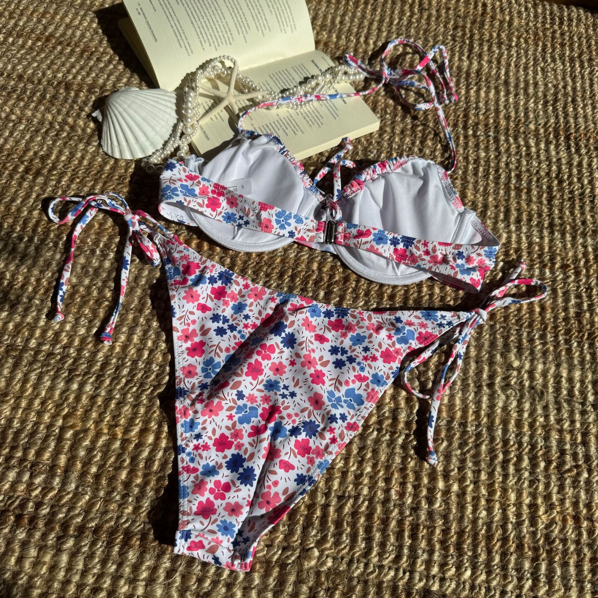 Floral Print Banded Bikini