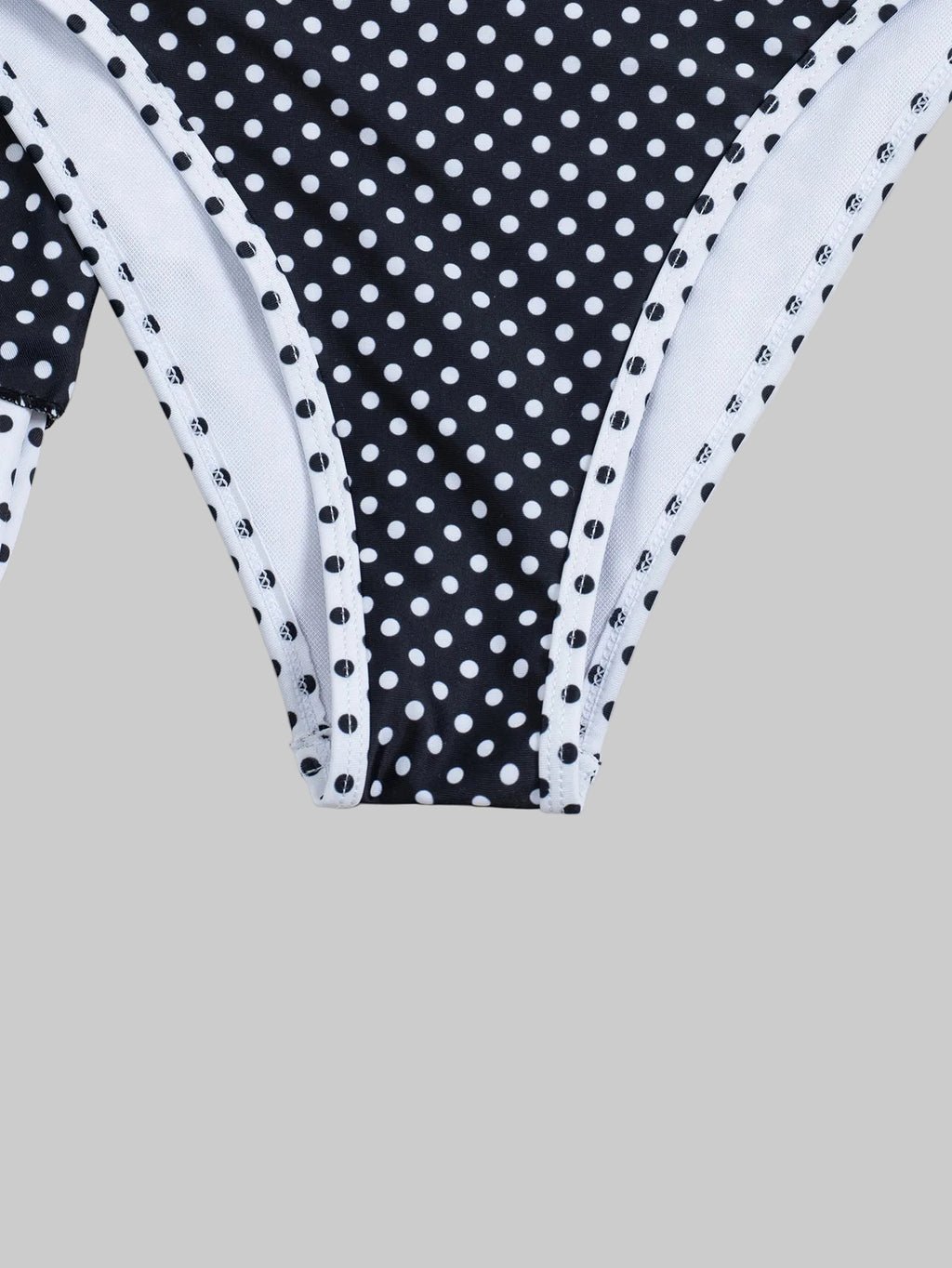 Bikini Polka Dot Printed Lace-up Sexy Belt Overskirt Three Piece Set - Tamra.Shop.Social