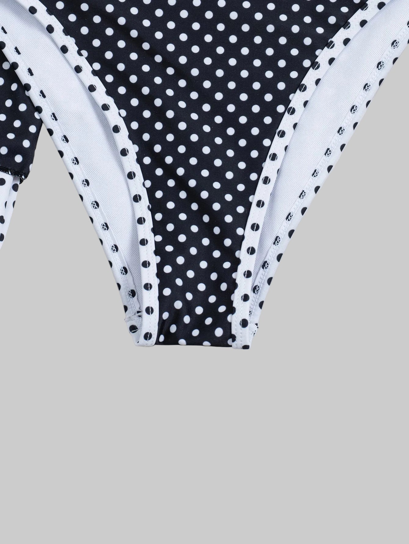Bikini Polka Dot Printed Lace-up Sexy Belt Overskirt Three Piece Set - Tamra.Shop.Social