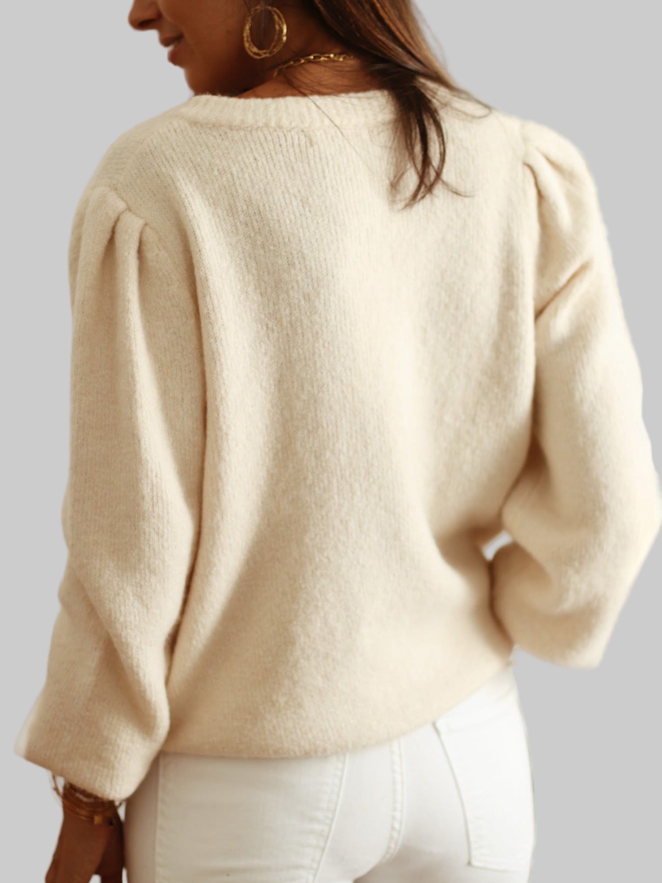 Elegant Knitted Crocheted Cardigan