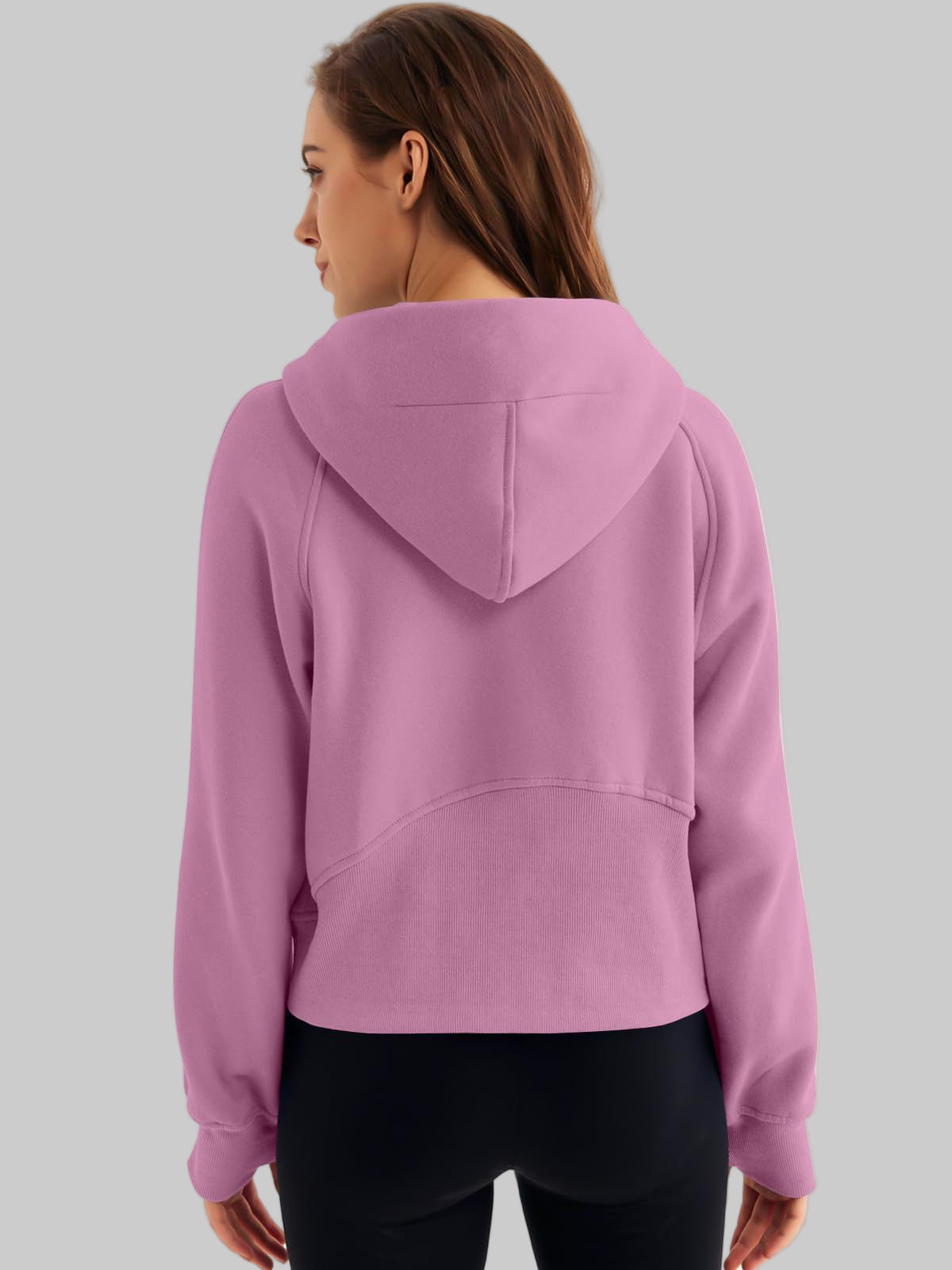 Half Zipper Pullover Hooded Sweatshirt