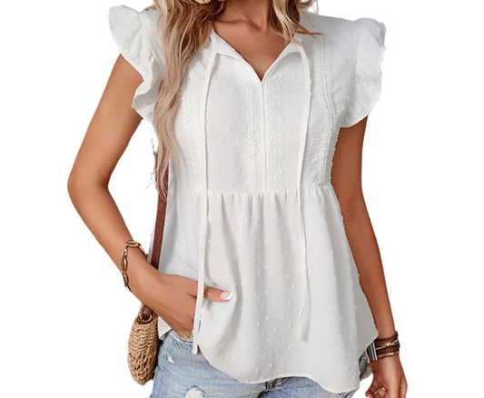 Ruffled Sleeve Top