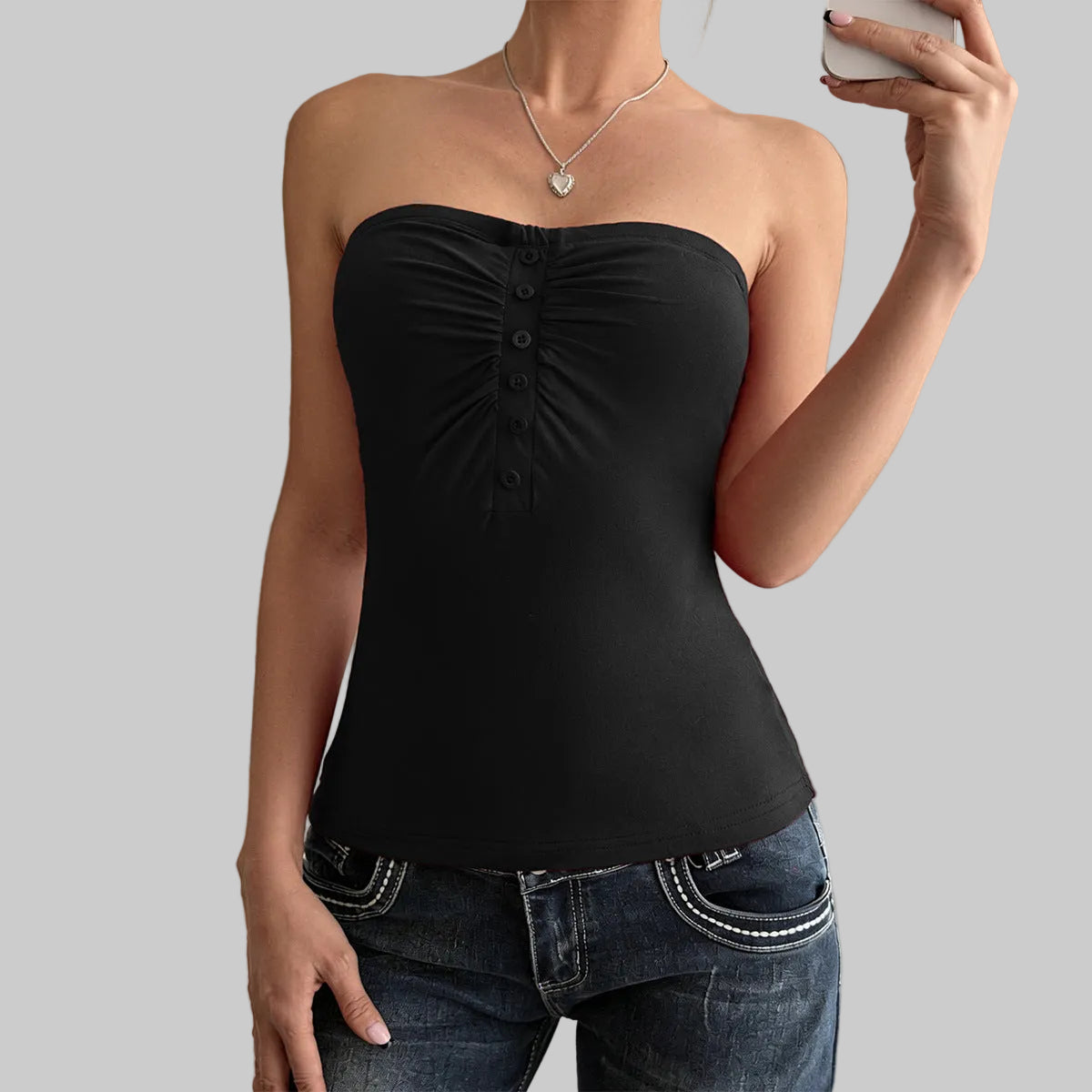 Sexy Tube Top Strapless Wrapped Chest Vest Top - Tamra.Shop.Social