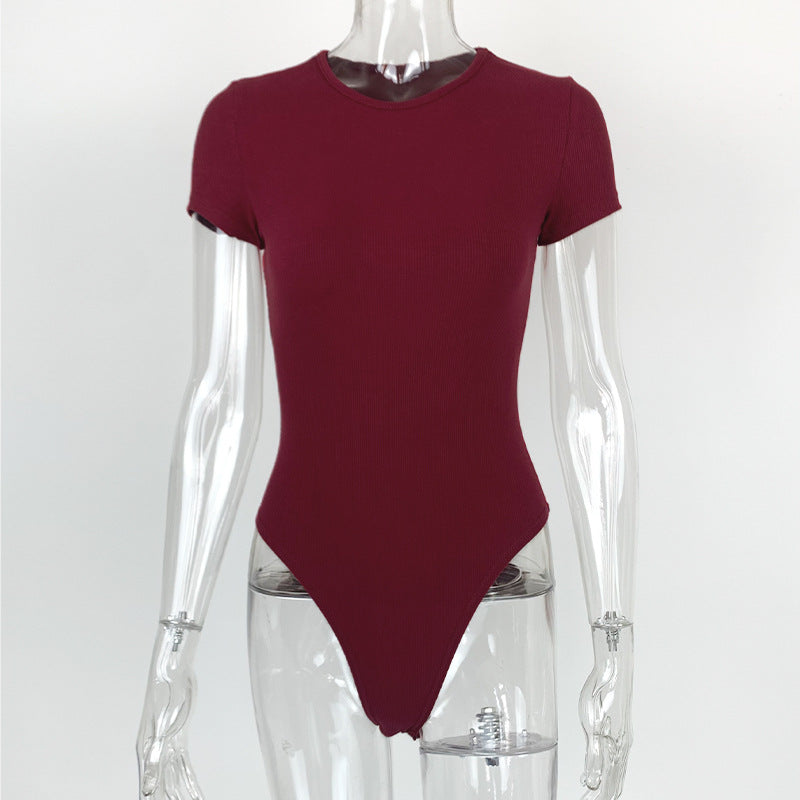 Sexy Tight Cotton Rib Bodysuit