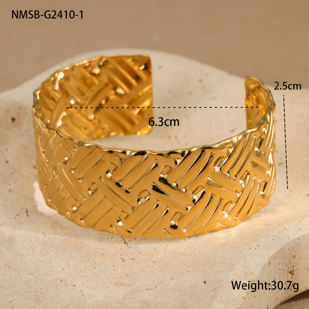 French 18K Gold Stainless Steel Non Fading Bracelet