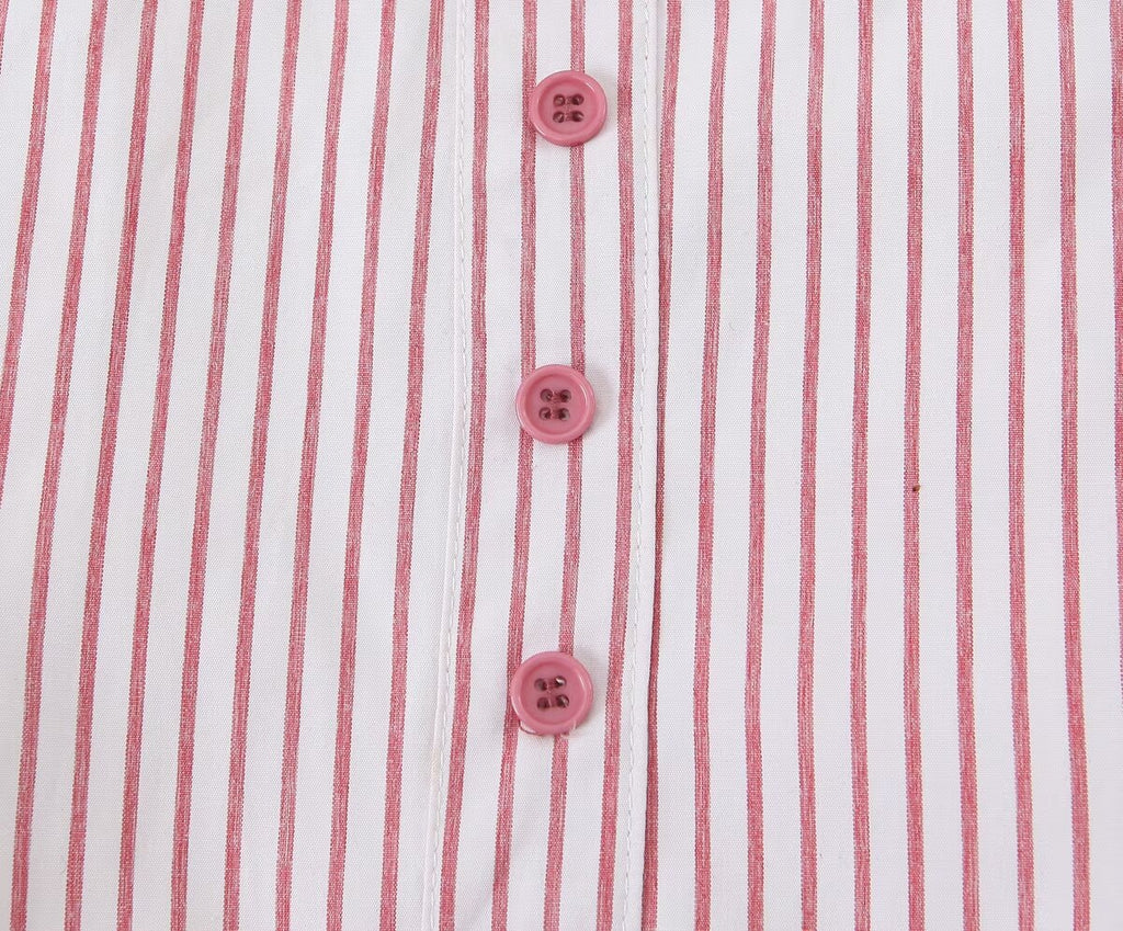 French Vintage Stripe Sling Cropped Top