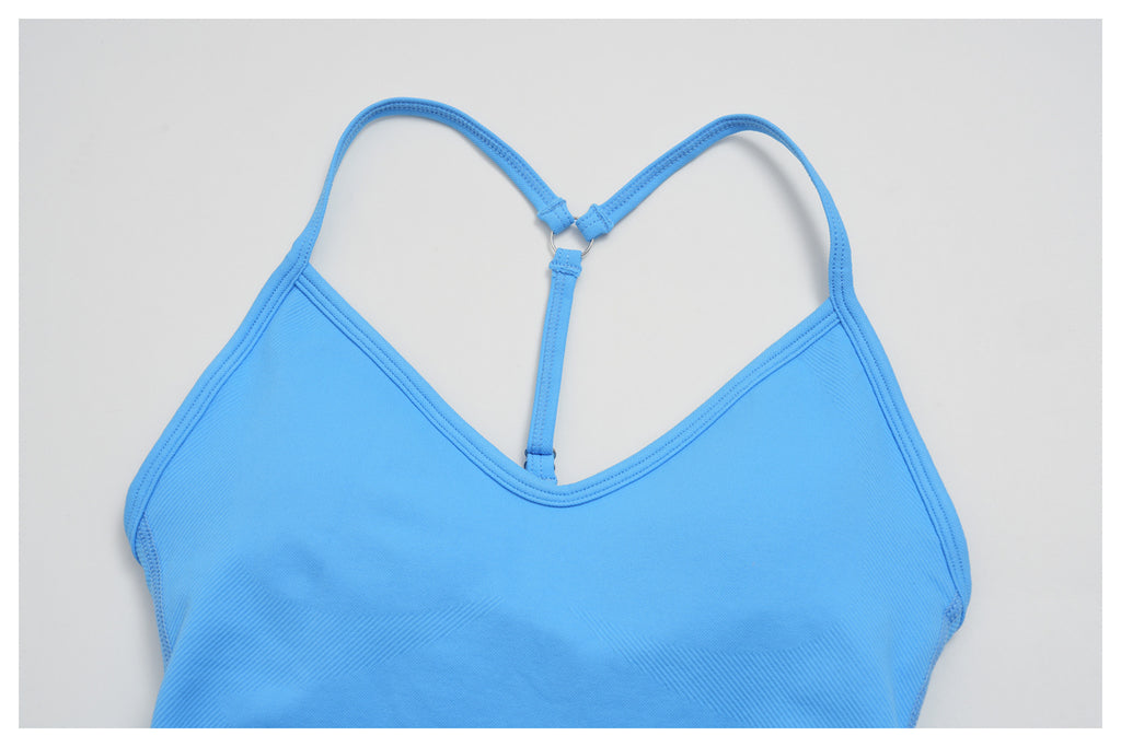 Sports Vest Halter Y-Shaped Beauty Back Sling Shockproof Fitness Running Top