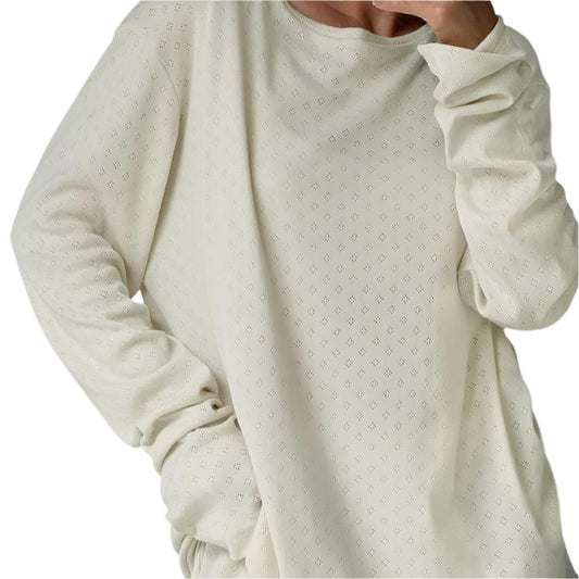Comfort Knitted Long Sleeve Pajamas Set