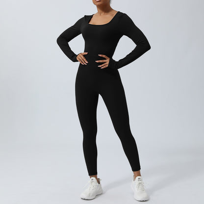 Backless Yoga Hip Lifting One-Piece Fitness Jumpsuit