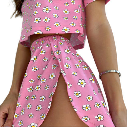 Daisy Print Pajamas Set