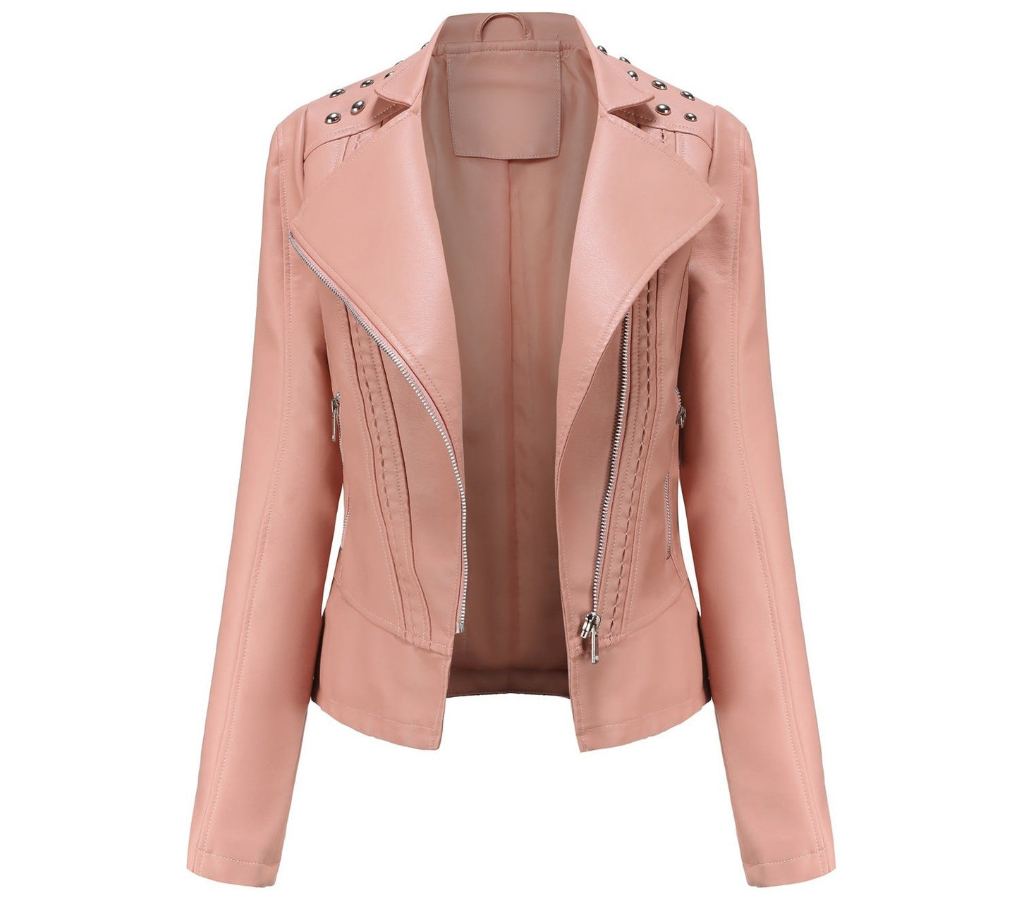 Rivet Leather Motorcycle Jacket