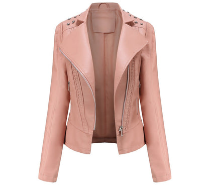 Rivet Leather Motorcycle Jacket