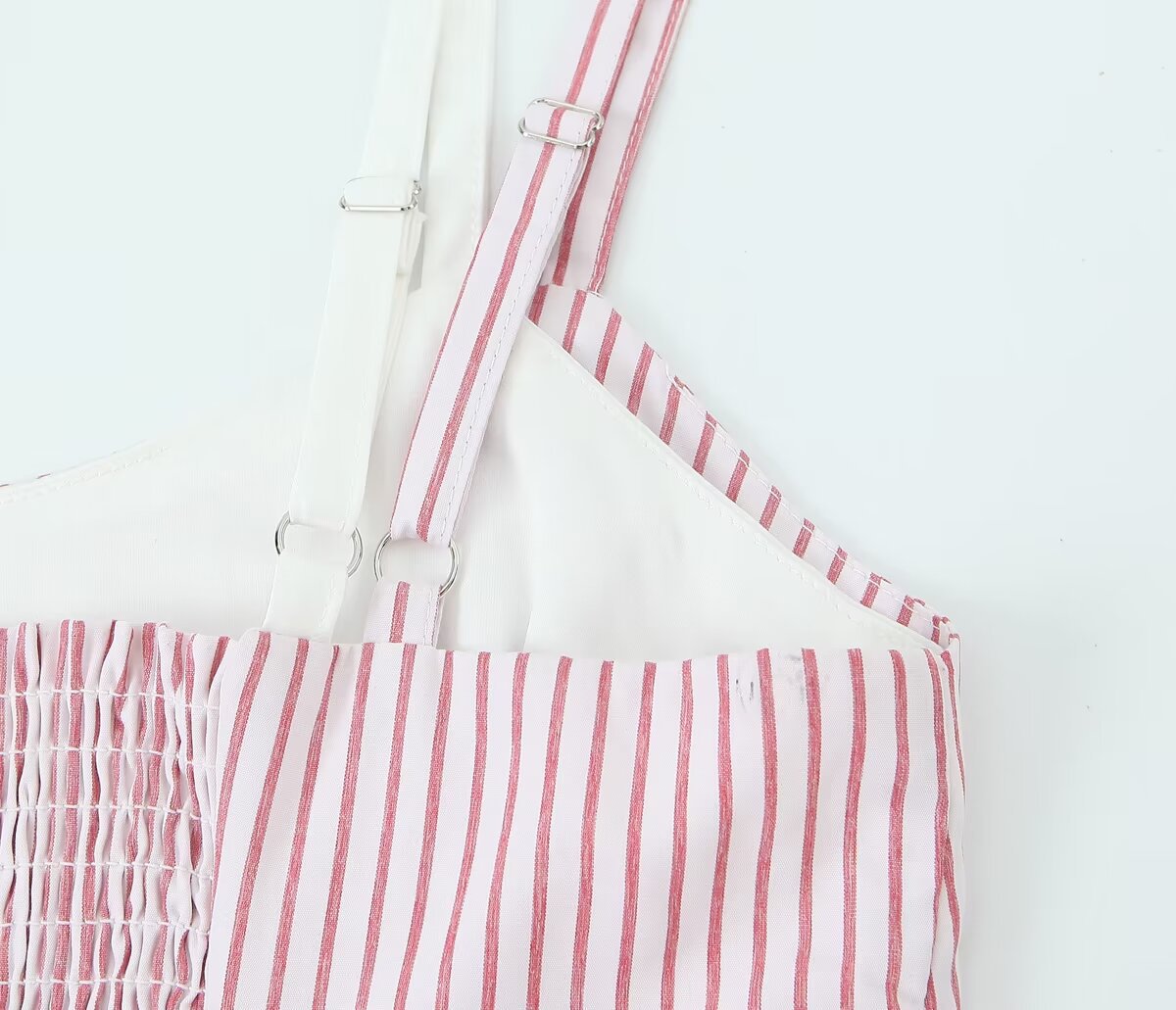 French Vintage Stripe Sling Cropped Top