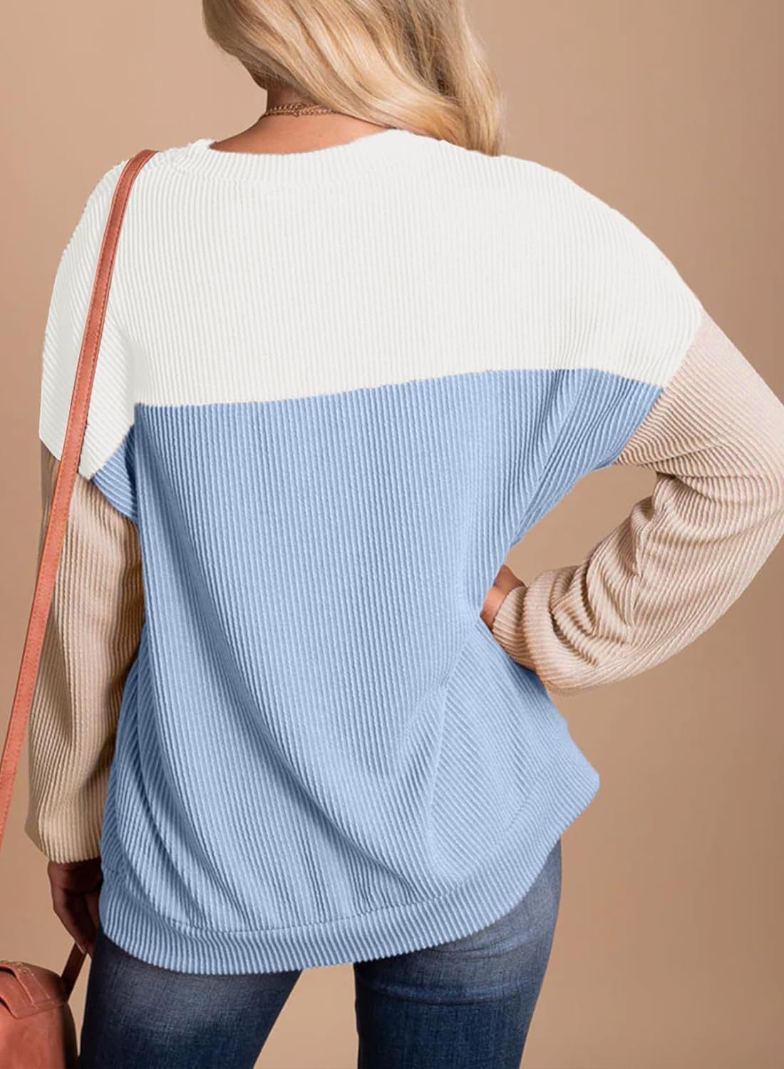 Casual Striped Multi Color Mosaic Sweater