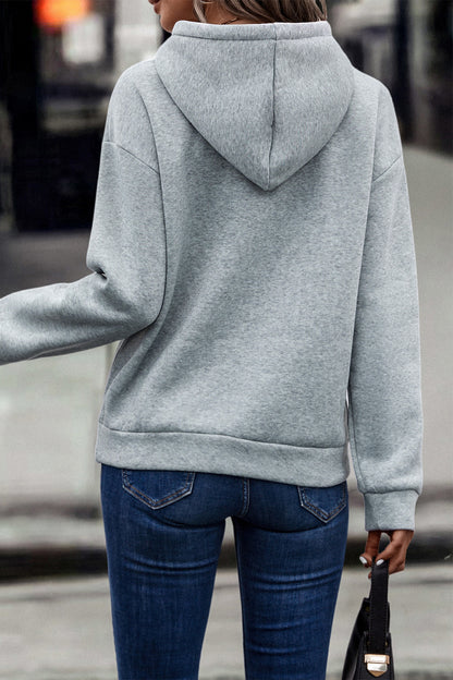 Hooded Lace Casual Hoodie