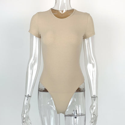 Sexy Tight Cotton Rib Bodysuit