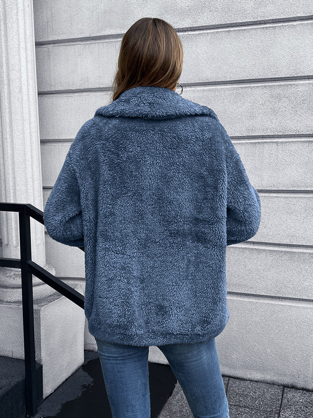 Autumn Winter Double Sided Plush Coat