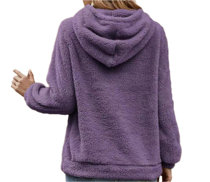 Double Sided Plush Pullover Hoodie