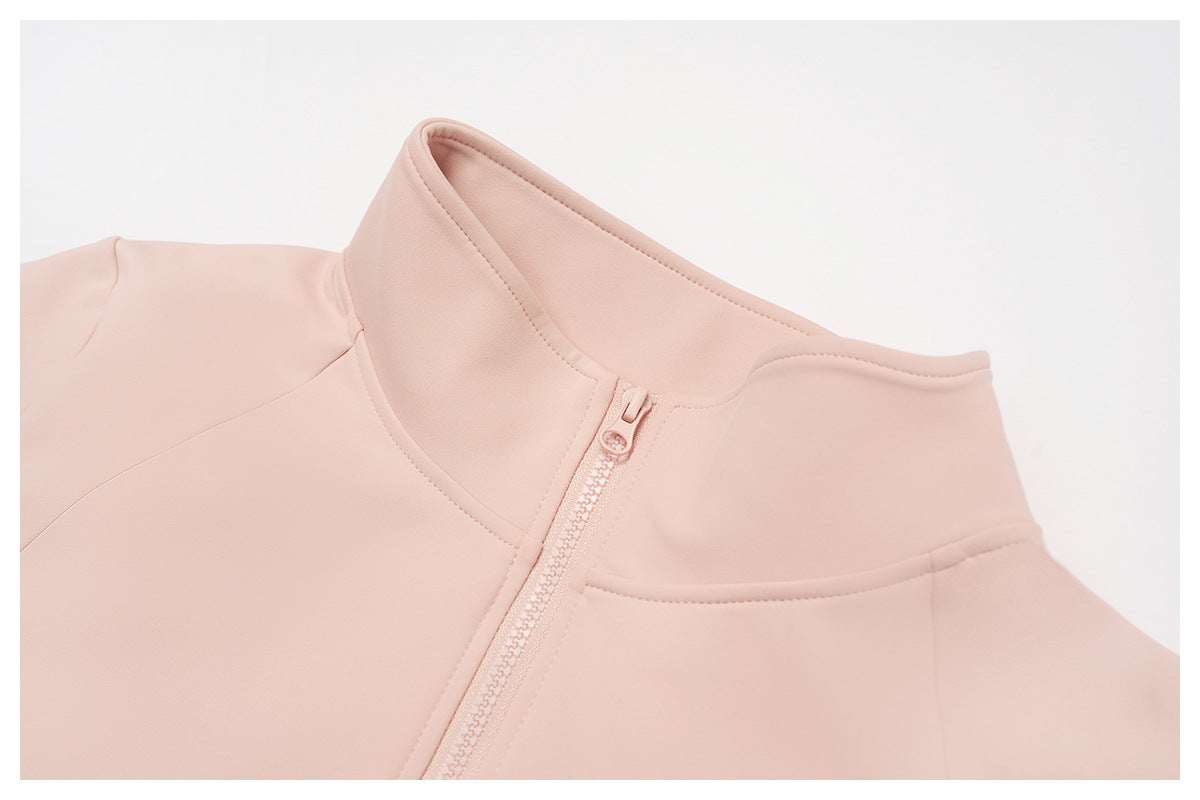 Stand Collar Zipper Windproof Fitness Running Sport Jacket - Tamra.Shop.Social