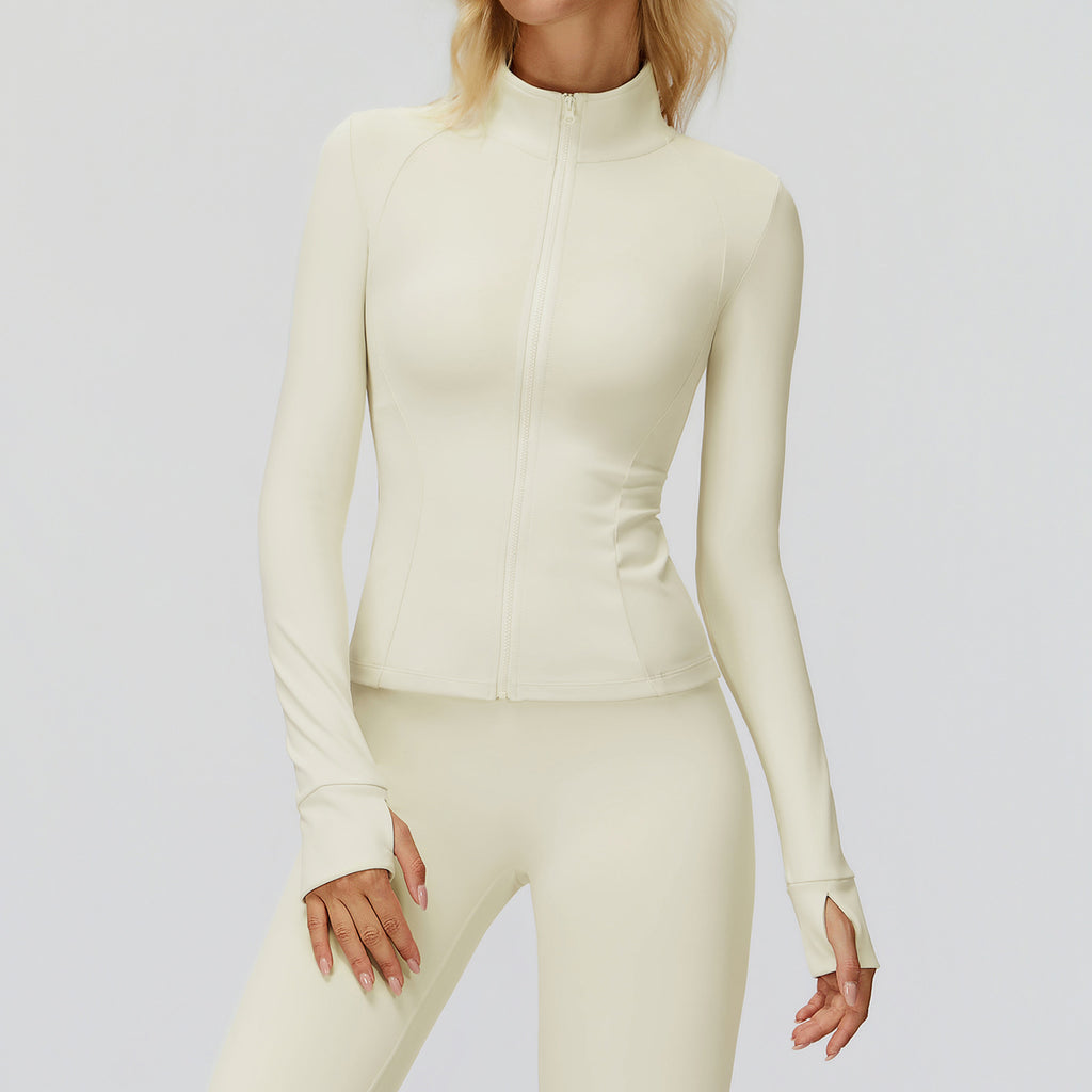 Stand Collar Zipper Windproof Fitness Running Sport Jacket - Tamra.Shop.Social