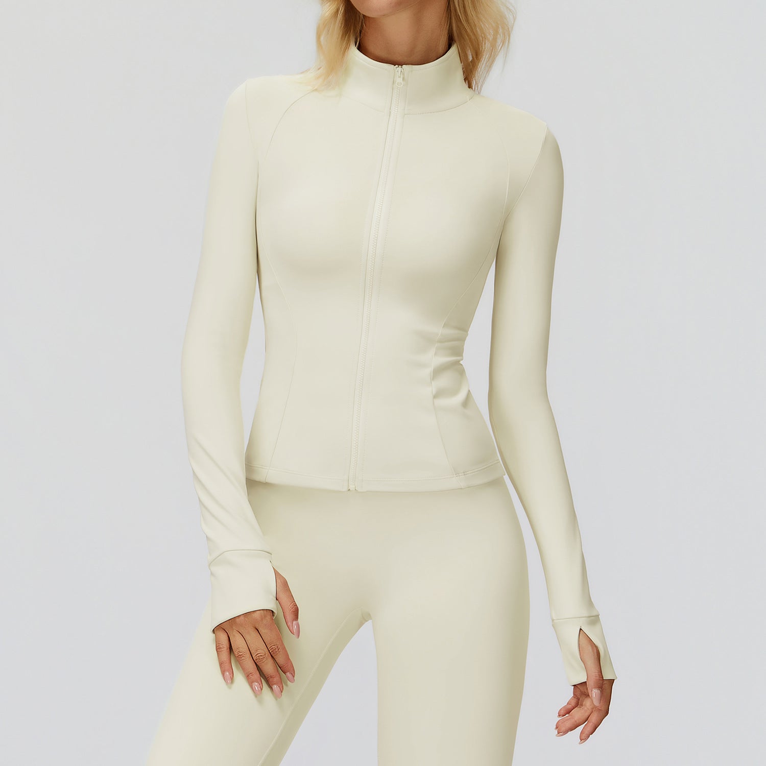 Stand Collar Zipper Windproof Fitness Running Sport Jacket - Tamra.Shop.Social