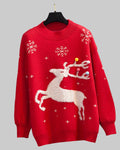 Red Elk Loose Lazy Pullover Sweater