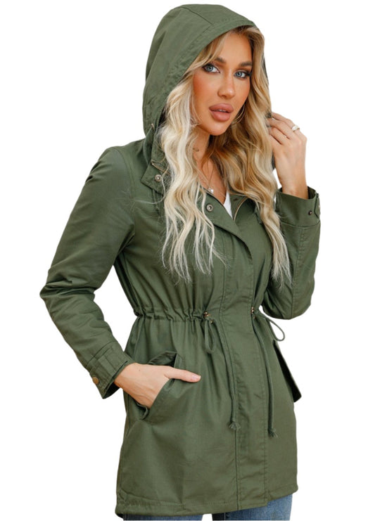 Cotton Loose Solid Color Coat