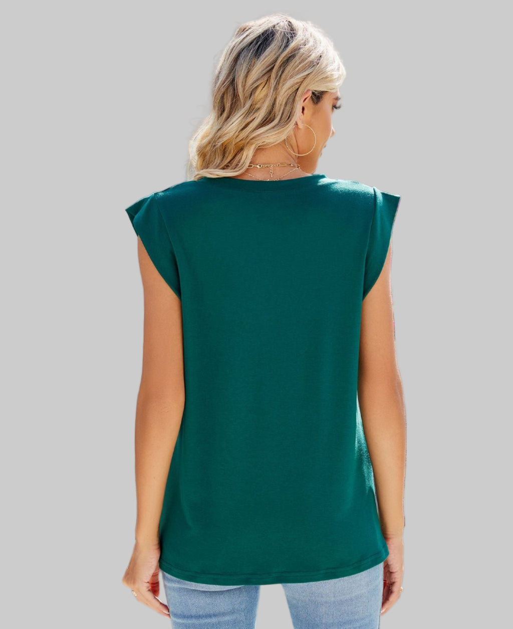 V-neck Short Sleeve Top