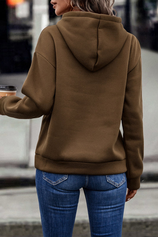 Hooded Lace Casual Hoodie