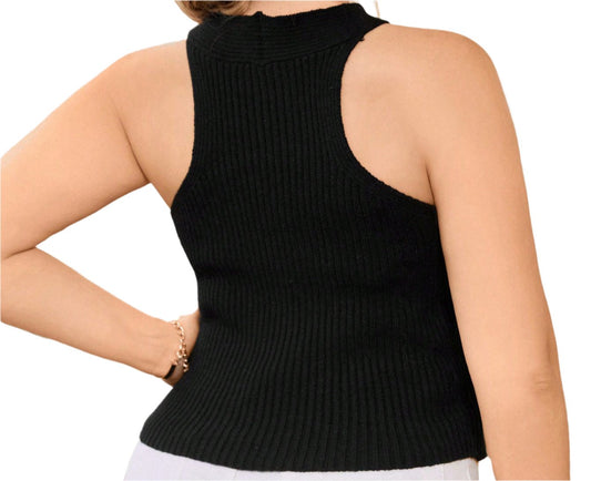 Halter Neck Knitwear Top