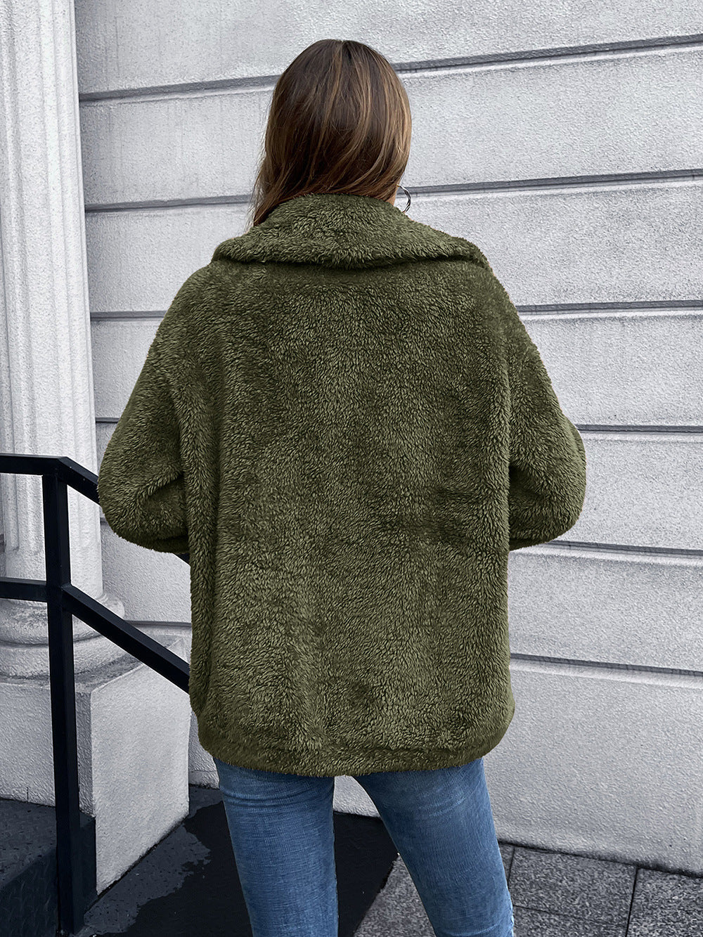 Autumn Winter Double Sided Plush Coat
