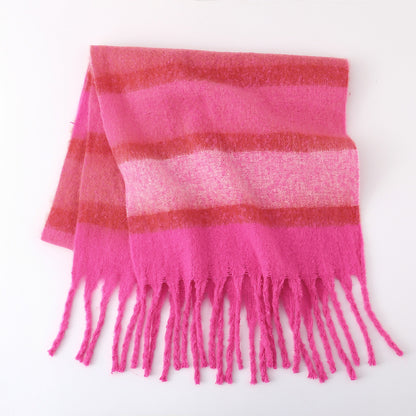 Striped Mohair Scarf