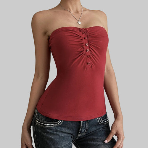 Sexy Tube Top Strapless Wrapped Chest Vest Top - Tamra.Shop.Social