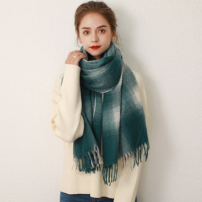 Cashmere Plaid Scarf