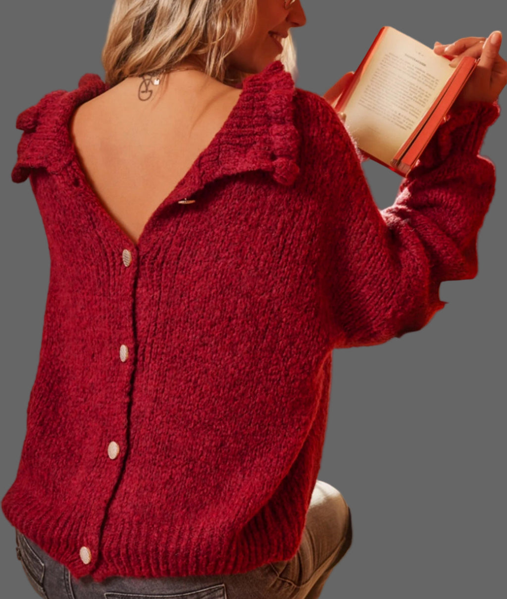 Turtleneck Red Sweater