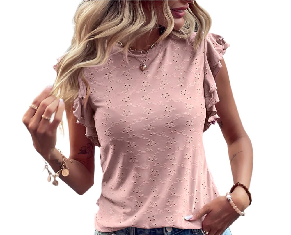 Crocheted Flying Sleeves Top