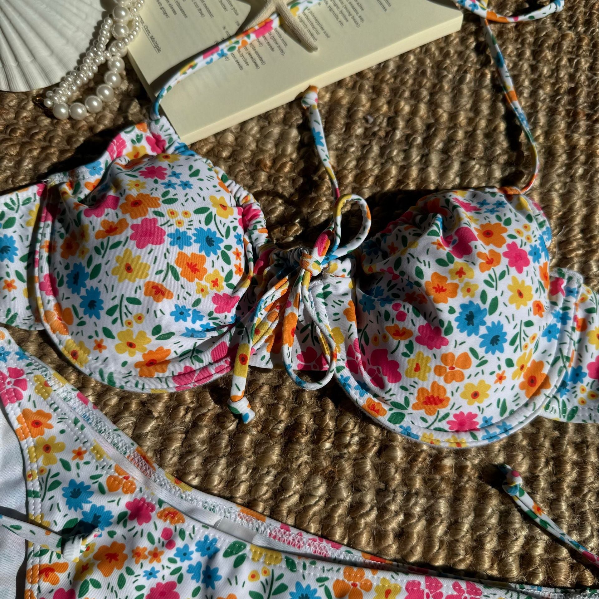 Floral Print Banded Bikini