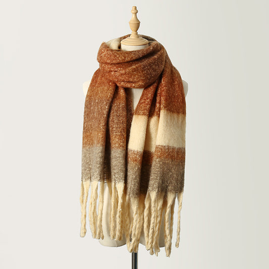 Striped Mohair Scarf